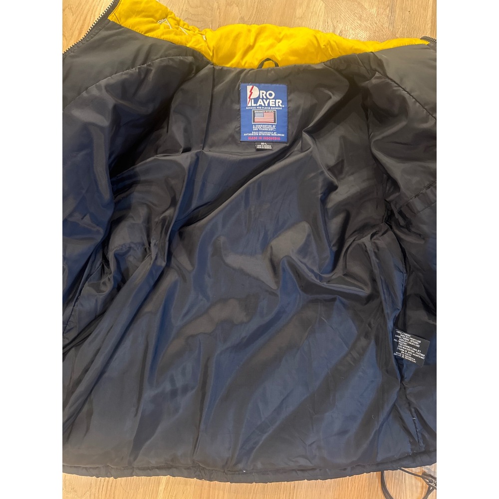 Pro Player Pittsburgh Steelers NFL Puffer Jacket Coat Size GD/L Black Yellow - Picture 7 of 8